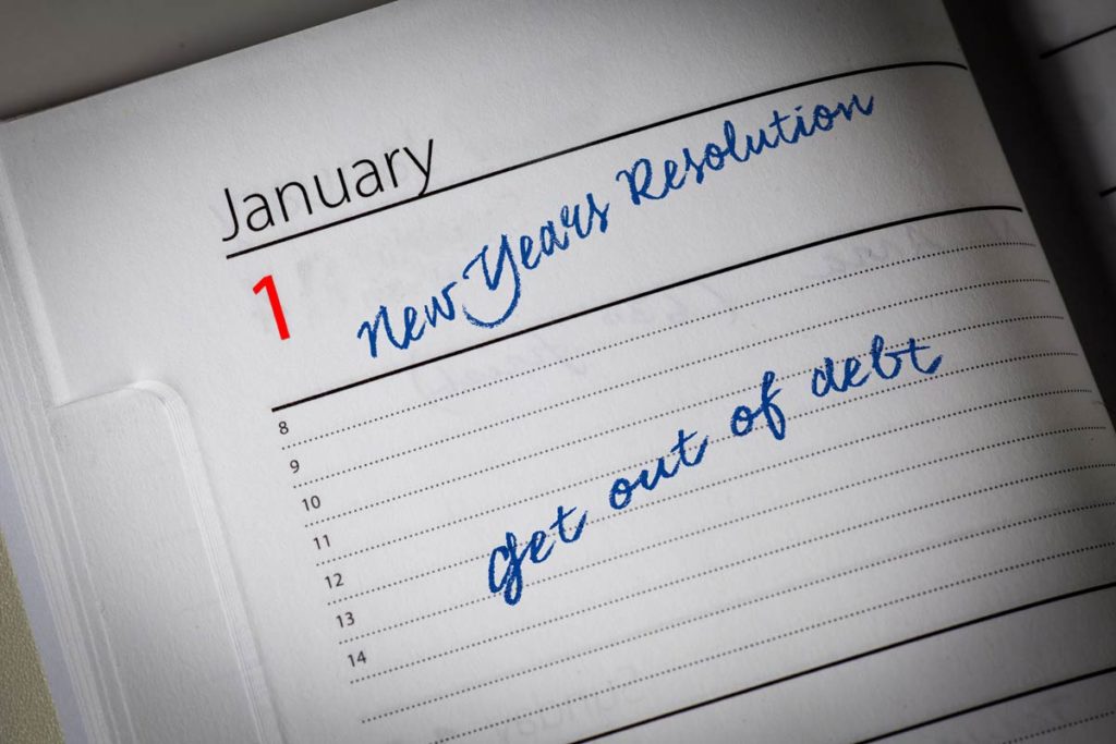 get out of debt for the new year