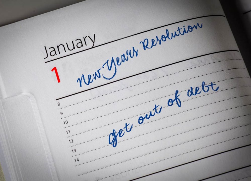 get out of debt for the new year