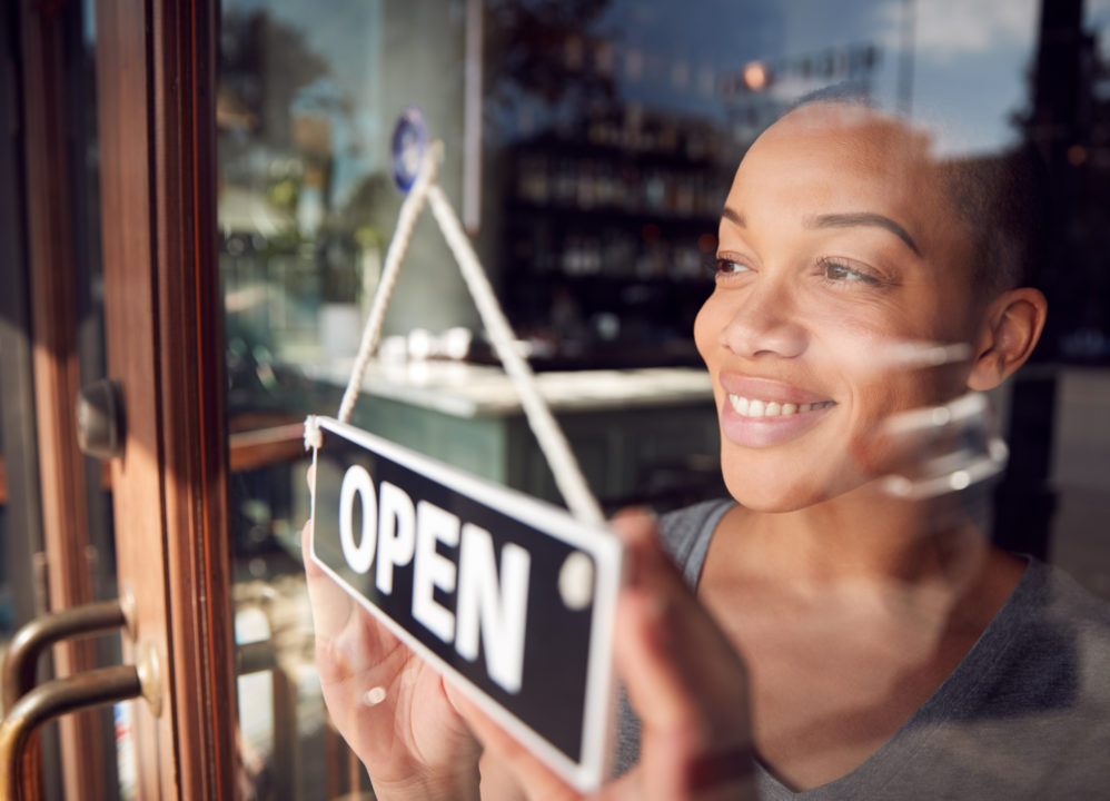 Young woman starting new business after selling structured settlement